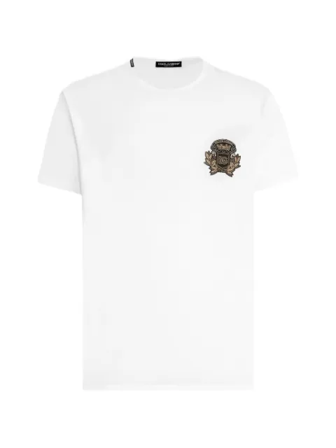 Dolce & Gabbana logo-embellished cotton T-shirt White G8PV1ZG7PJ5