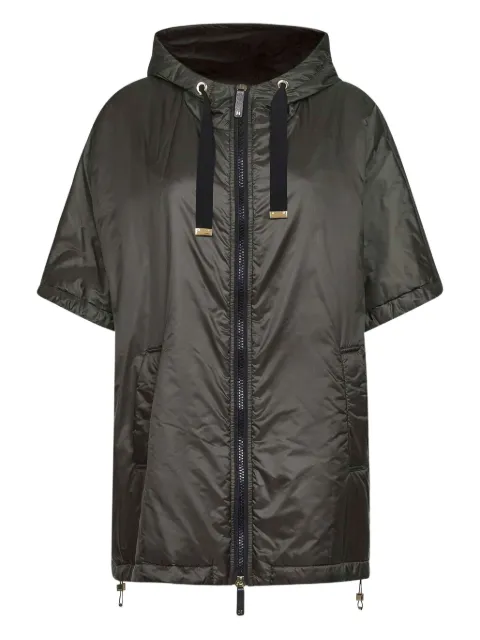 Max Mara hooded short-sleeve raincoat Black 2529736024600
