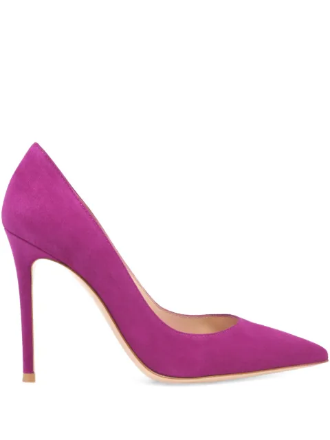 Gianvito Rossi 105mm Gianvito suede stiletto-heel pumps Purple G2847015RICCAM