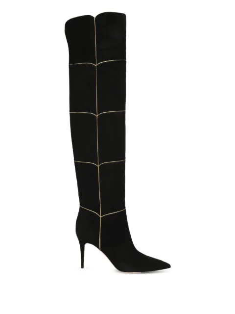Gianvito Rossi 85mm Clarice suede boots Black G8014685RICXCK