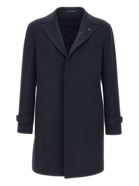 Tagliatore single-breasted cashmere coat Blue THOMAS350002B5124