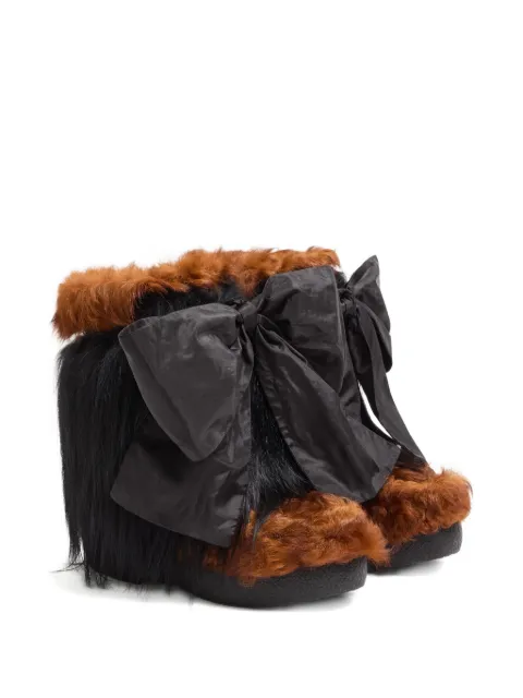 Valentino Garavani Snowish fur ankle boots Brown WS0ND4QKK