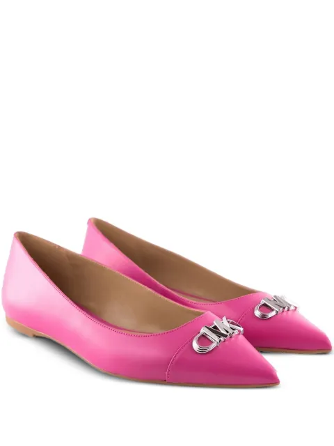 Michael Michael Kors Cipele logo-plaque pointed-toe pumps Pink 40R3PKFP1L614