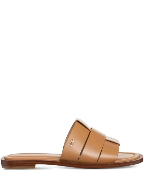 Michael Michael Kors leather cross-strap flat sandals Neutrals 40S4RYFS1L174