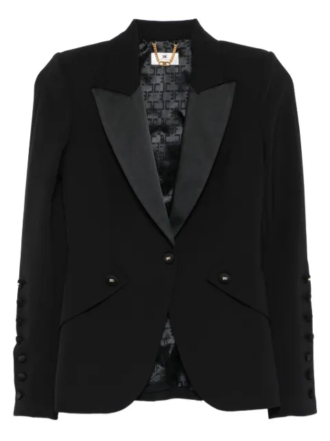 Elisabetta Franchi peak-lapels blazer Black GI15456E2