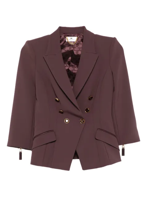 Elisabetta Franchi double-breasted jacket Brown GI17456E2