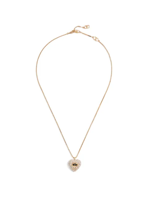 Valentino Garavani Coeur Royal necklace in metal, enamel and Swarovski crystals Gold WJ0BA8VTI