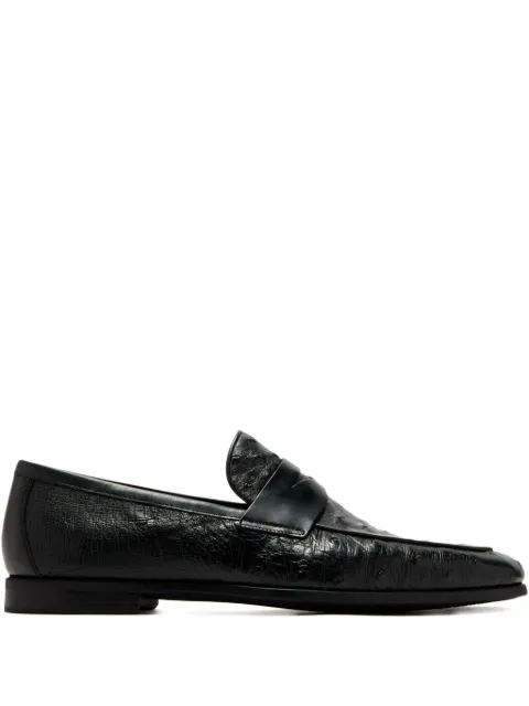 Magnanni leather penny loafers Black 23258