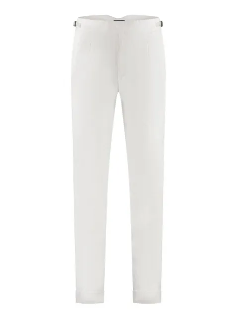Sease pleated buckle-fastening trousers White PT047TN548X33