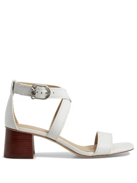 Michael Michael Kors 55MM buckle-fastening block-heel sandals White 40S4ATMS1L085