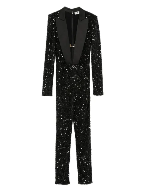 Elisabetta Franchi sequin-embellished jumpsuit Black TU05856E2