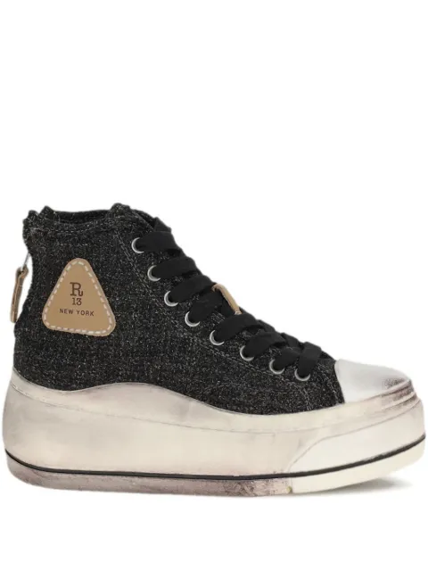 R13 zip-detail platform sneakers Black R13S5029