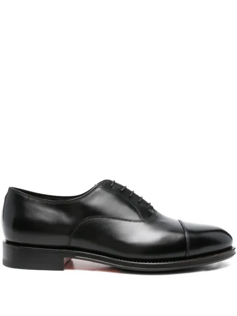 Santoni cap-toe lace-up oxford shoes Black MCCO19045PG4HNTG