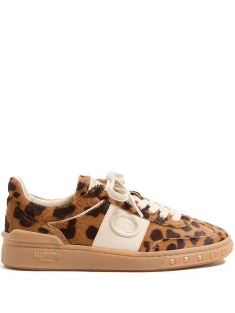 Valentino Garavani Upvillage trainer in pony-effect calfskin leather Brown WS0IL9ZQE