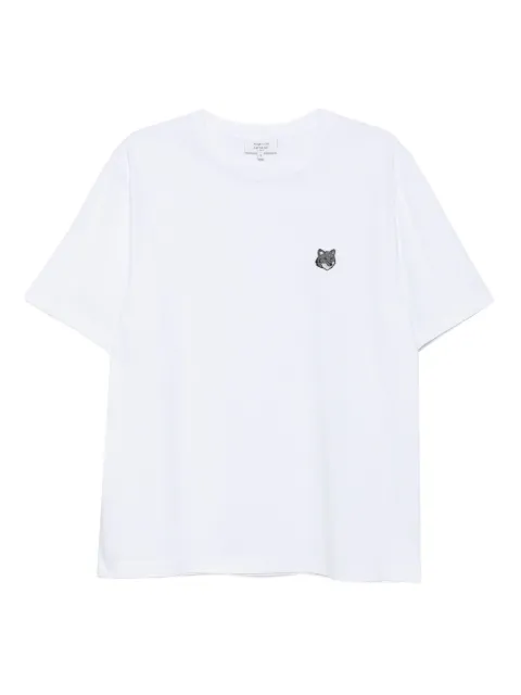 Maison Kitsuné Fox Head patch T-shirt White PM00108KJ7025