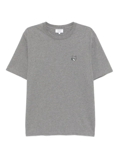 Maison Kitsuné bold fox head patch T-shirt Grey PM00108KJ7025