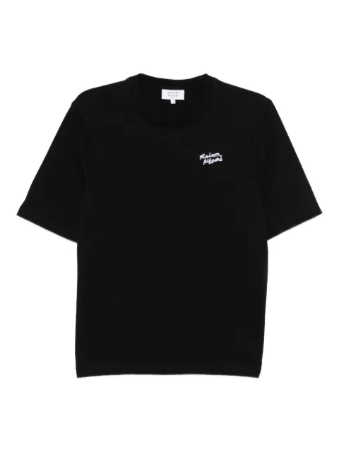 Maison Kitsuné Handwriting Embroidered T-shirt Black PW00114KJ0119