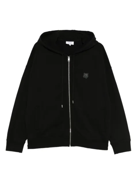 Maison Kitsuné fox-head patch hoodie Black PM02138KM0340