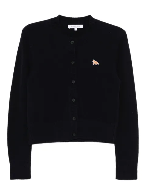 Maison Kitsuné Baby Fox Patch cardigan Blue PW00506KT10060413
