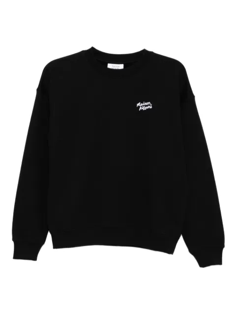 Maison Kitsuné embroidered-logo sweatshirt Black PW00314KM0341