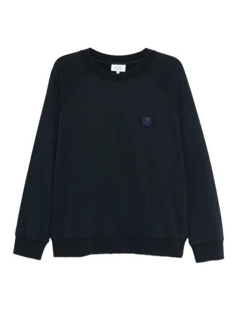Maison Kitsuné embroidered-logo patch sweatshirt Blue PM00306KM0340