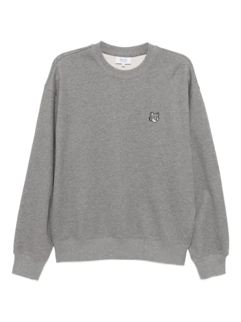 Maison Kitsuné bold fox head patch sweatshirt Grey PM00304KM0341