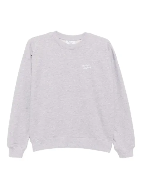 Maison Kitsuné Handwriting Embroidered sweatshirt Grey PW00314KM0341