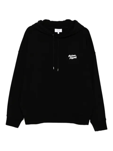 Maison Kitsuné handwriting hoodie Black PM00704KM0340