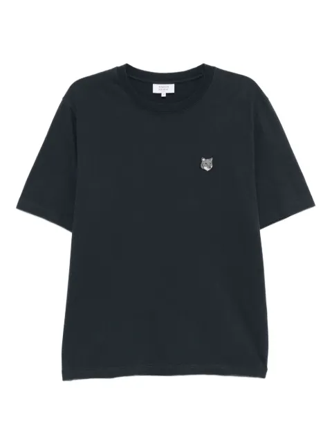 Maison Kitsuné Fox Head cotton T-shirt Blue PM00108KJ7025