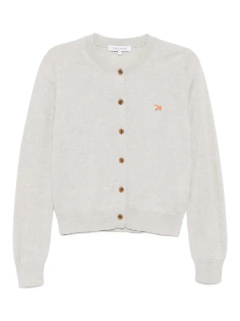 Maison Kitsuné logo-patch cardigan Grey PW00502KT1181