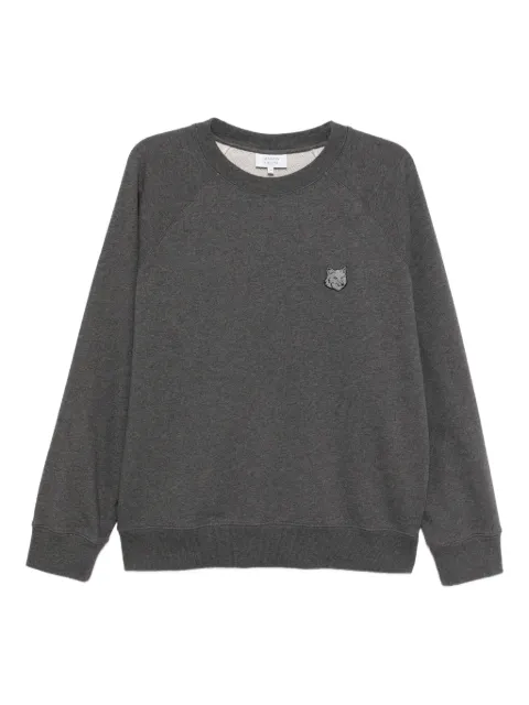 Maison Kitsuné bold fox head patch sweatshirt Grey PM00306KM0340