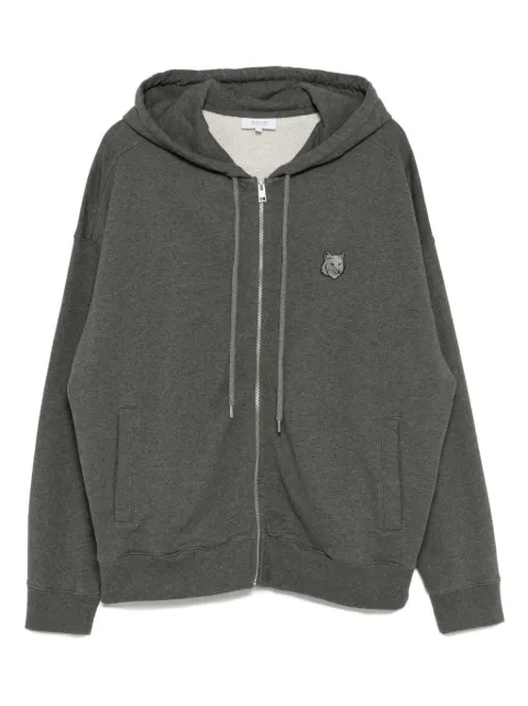 Maison Kitsuné fox-head patch hoodie Grey PM02138KM0340