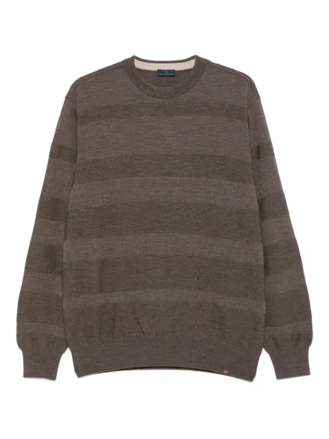 Paul & Shark striped wool sweater Brown 15311039