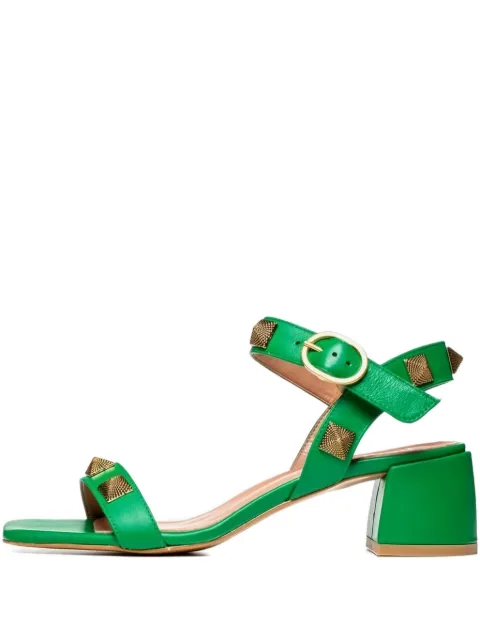 Poche Paris buckle-fastening studded sandals Green FWGAIL800520