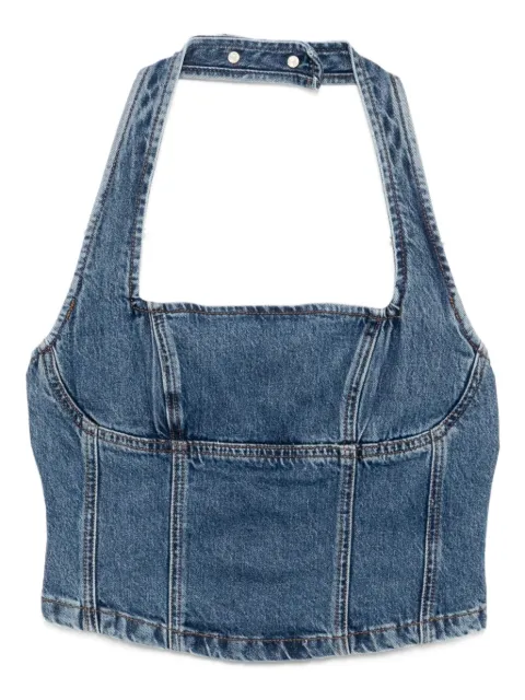 Reformation Lucinda denim top Blue 1316381NRM