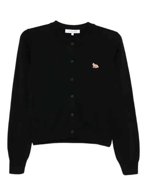 Maison Kitsuné Baby Fox Patch cardigan Black PW00502KT1181