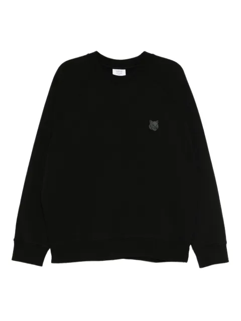 Maison Kitsuné fox-head patch sweatshirt Black PM00306KM0340