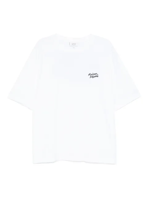Maison Kitsuné logo-print T-shirt White PM00110KJ0119