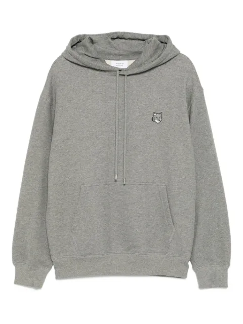 Maison Kitsuné fox-head patch hoodie Grey PM00703KM0341