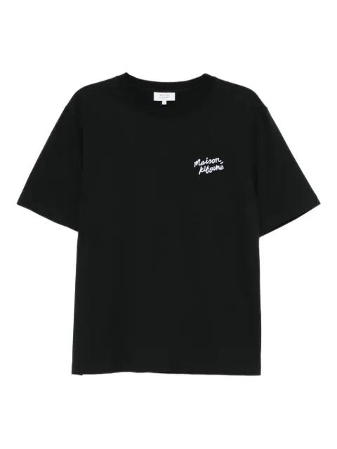 Maison Kitsuné Handwriting Embroidered T-shirt Black MM00126KJ7025
