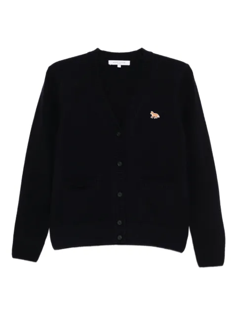Maison Kitsuné Baby Fox Patch cardigan Blue PW00501KT10060413