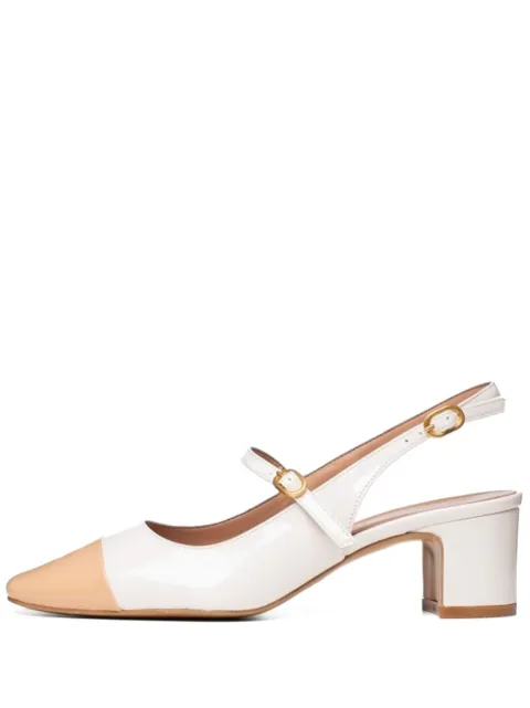 Poche Paris Elodie two-tone pumps White FWELODIE500136