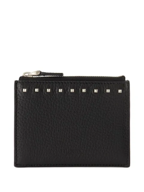 Valentino Garavani rockstud zip-around card holder Black YP0AQ5PDX