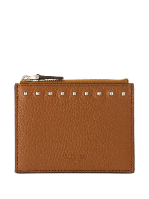 Valentino Garavani Rockstud card holder Brown YP0AQ5PDX