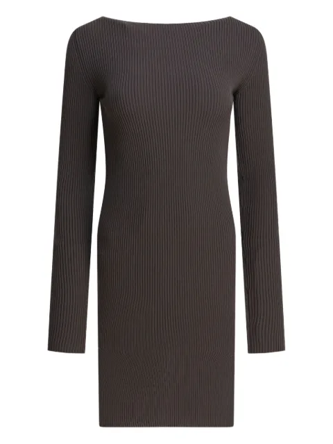 Rick Owens ribbed open-back midi dress Grey RP02E4616RIBVI78