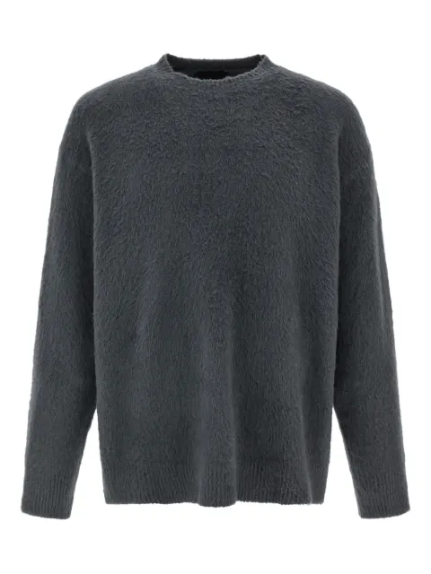 Roberto Collina shearling-effect crew-neck sweater Grey 253M45301M4521