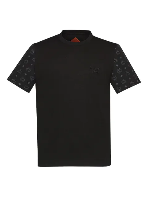 MCM monogram-pattern T-shirt Black MHTFAMD01BK