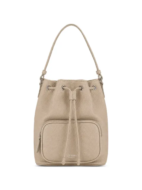 LA ROSE drawstring zip bucket bag Neutrals 19002185
