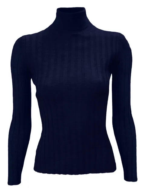 LA ROSE ribbed pullover Blue J01121