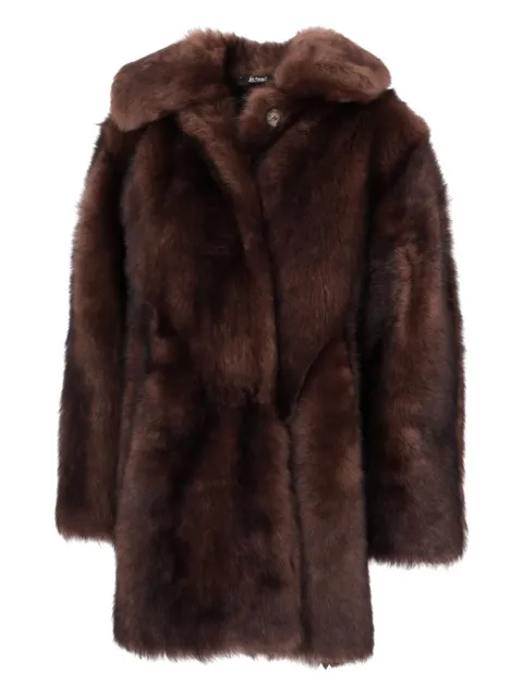 LA ROSE faux-fur coat Brown 1559